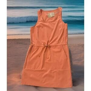 $99 Patagonia Dress Womens Size M  Sienna Clay Sleeveless Fleetwith
